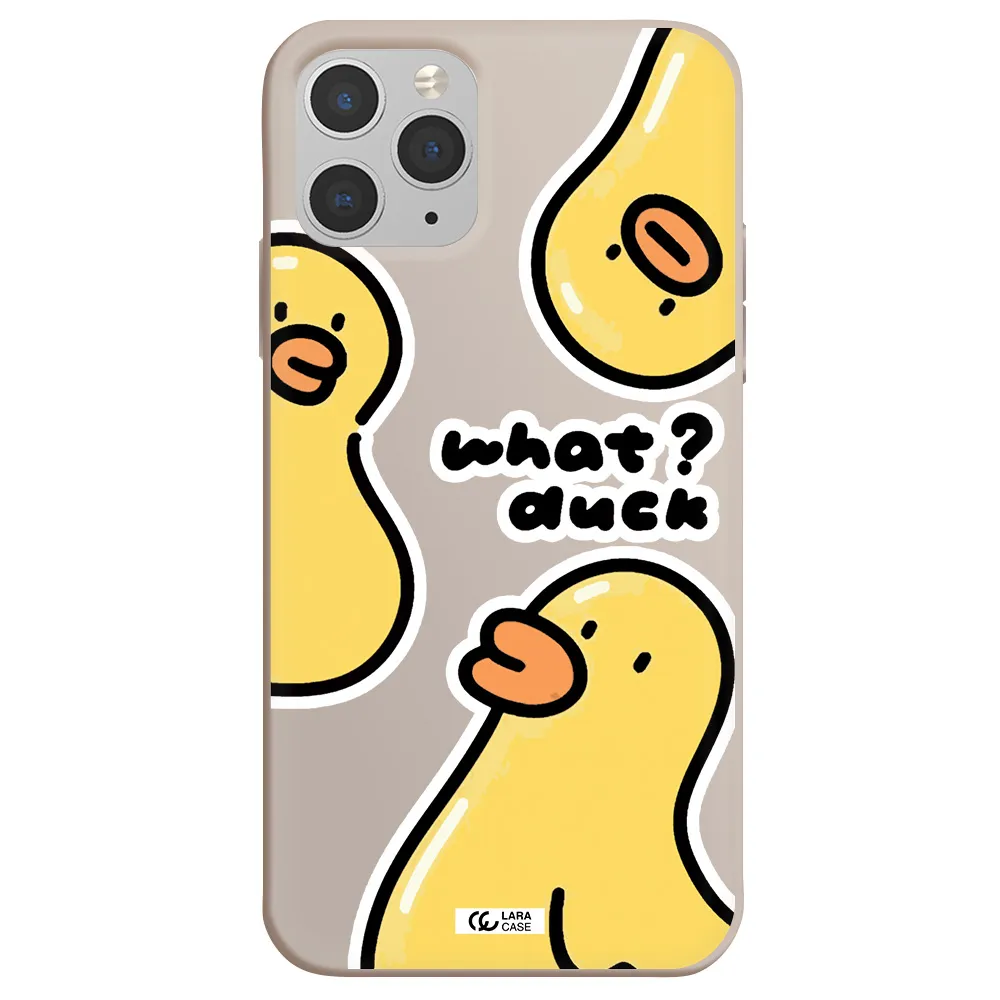 a group of yellow ducks Apple iPhone 11 pro Silicone Stone Case