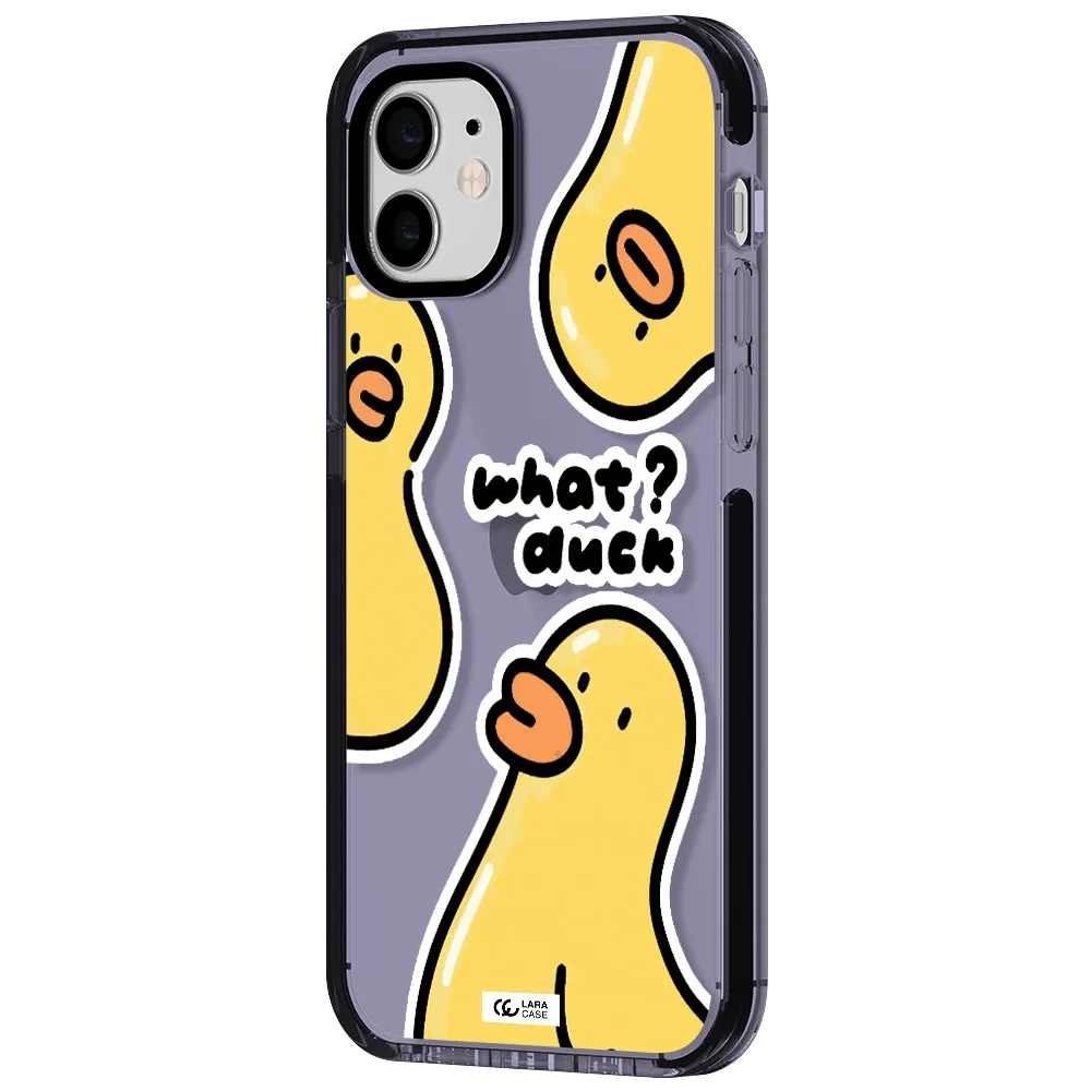 a group of yellow ducks Apple iPhone 12 impact Lilac Case