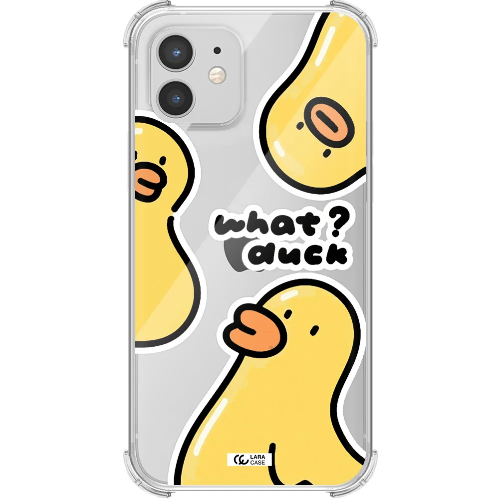 a group of yellow ducks Apple iPhone 12 mini Clear PC Case