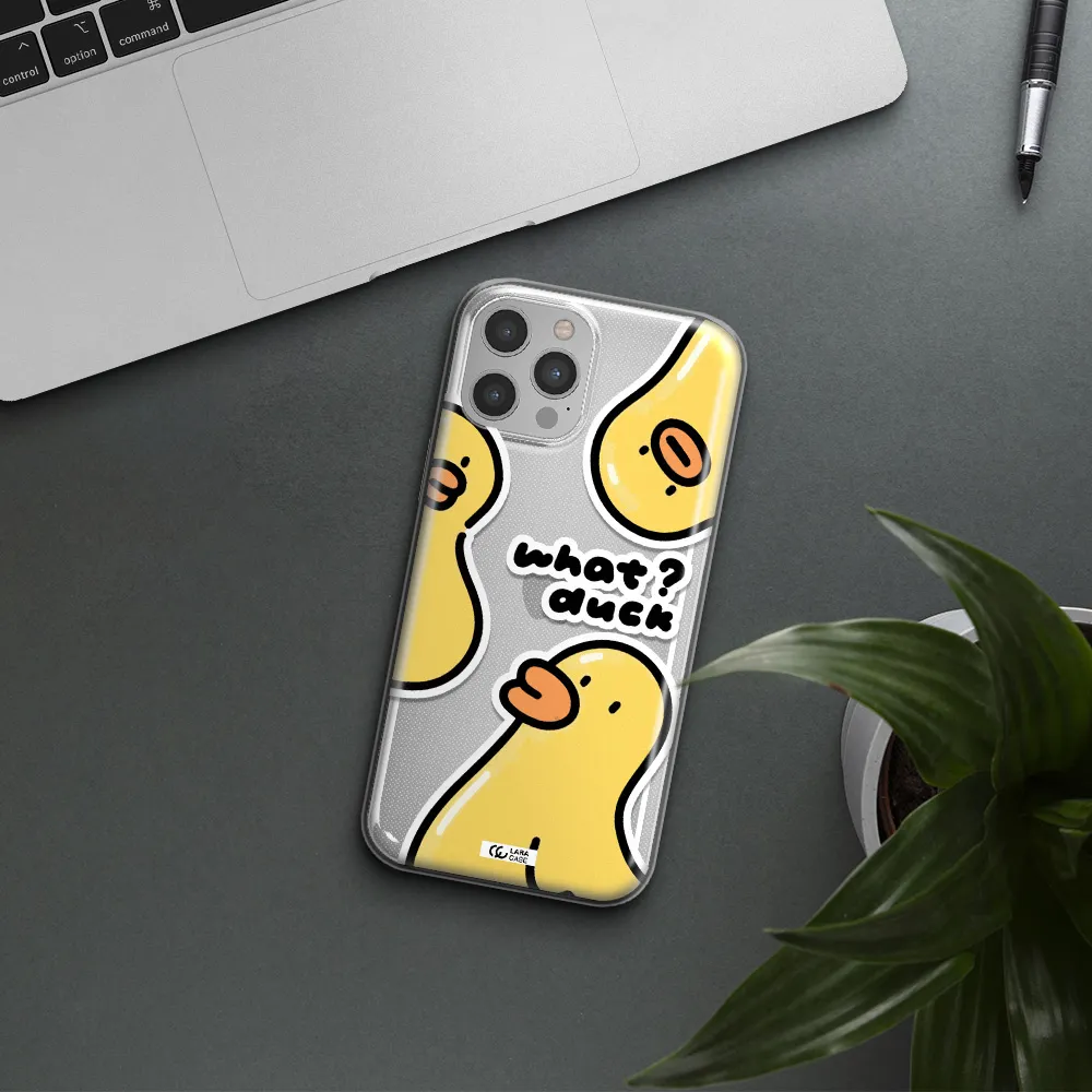 a group of yellow ducks Apple iPhone 12 pro Clear TPU Case
