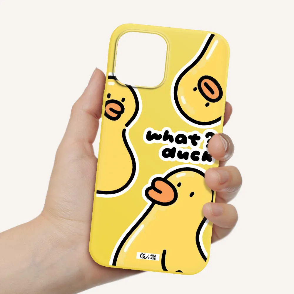 a group of yellow ducks Apple iPhone 12 pro max Silicone canary yellow Case