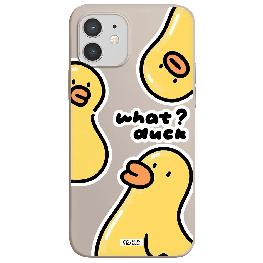 a group of yellow ducks Apple iPhone 12 Silicone Stone Case