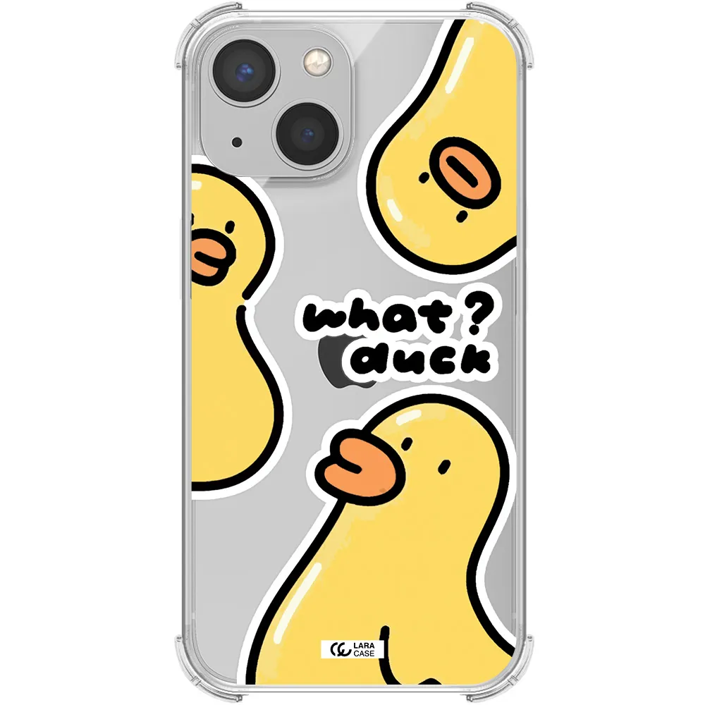 a group of yellow ducks Apple iPhone 13 Clear PC Case