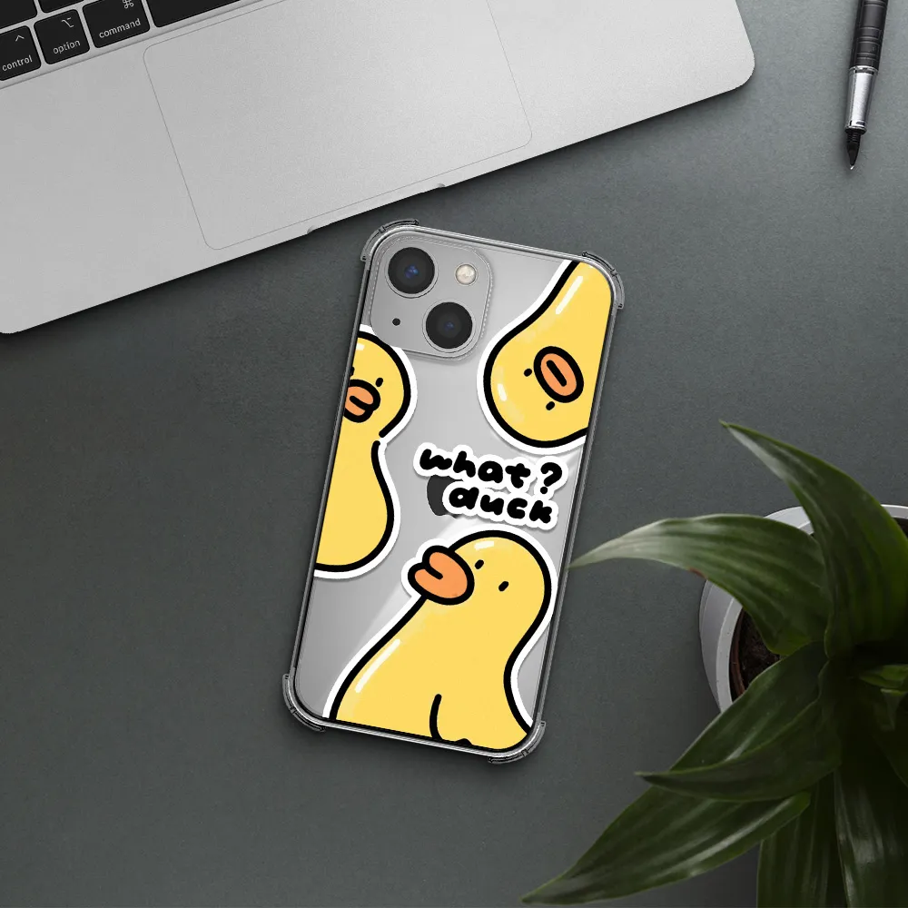 a group of yellow ducks Apple iPhone 13 Clear PC Case