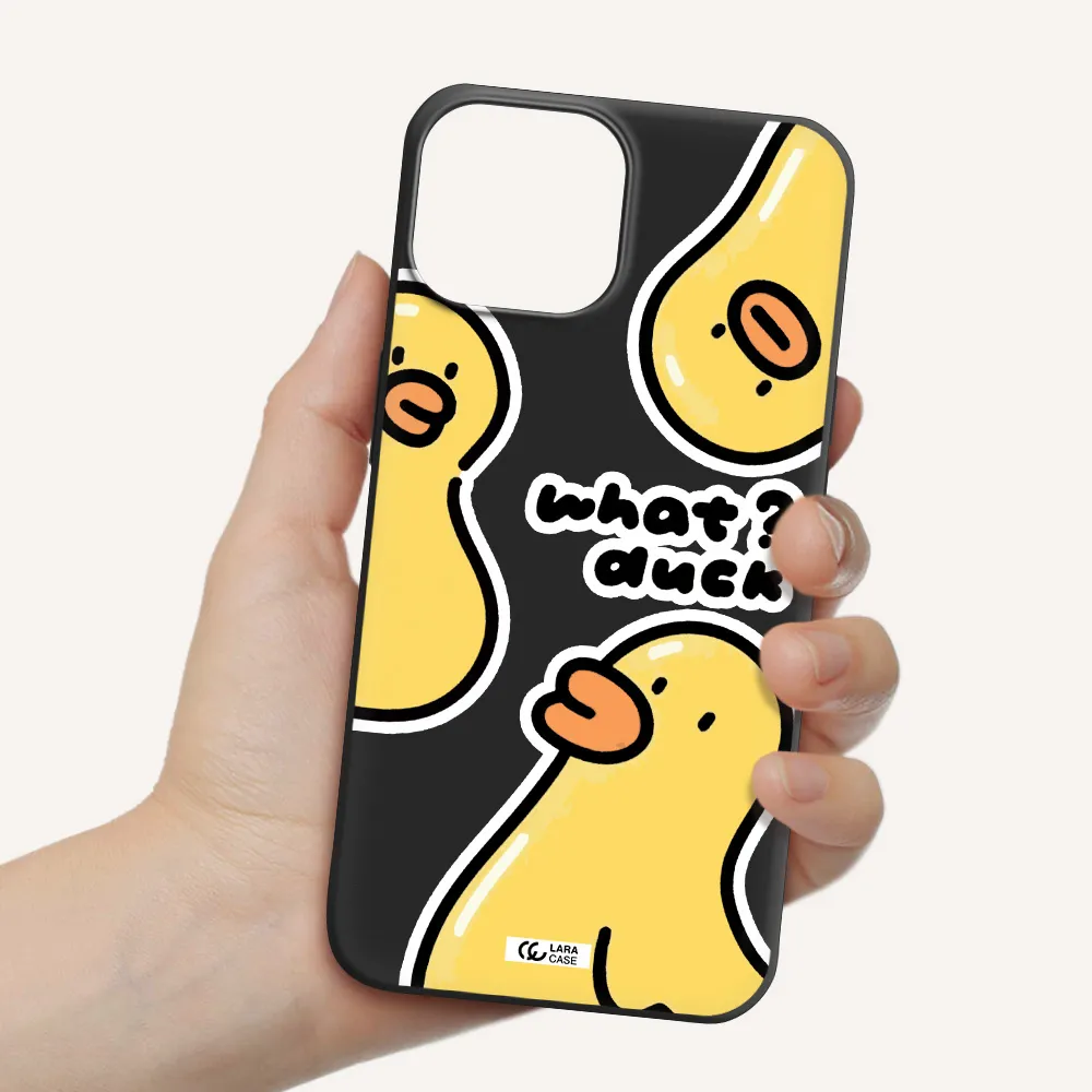 a group of yellow ducks Apple iPhone 13 mini Silicone black Case