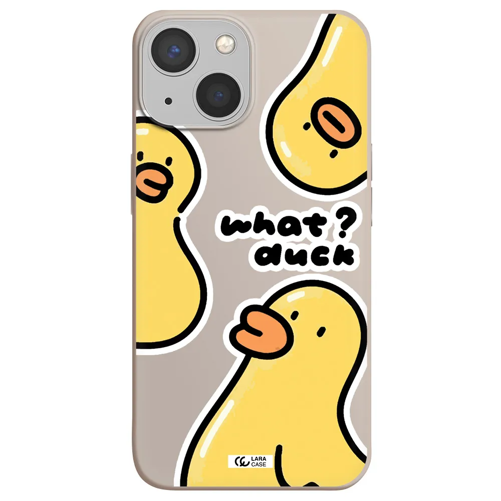 a group of yellow ducks Apple iPhone 13 mini Silicone Stone Case