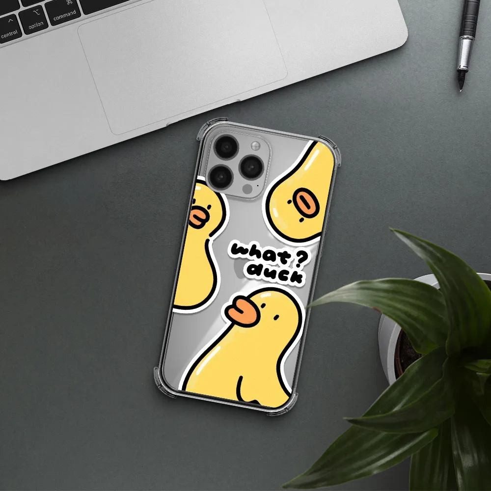 a group of yellow ducks Apple iPhone 13 Pro Clear PC Case