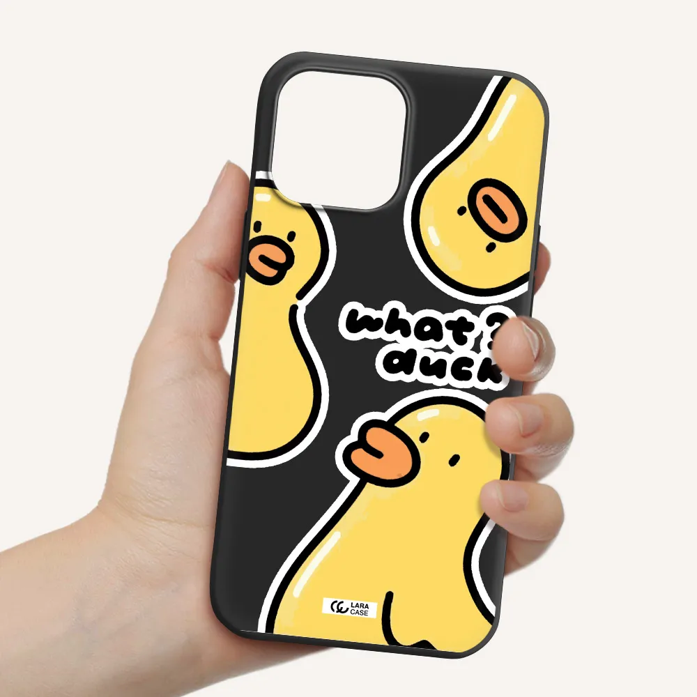 a group of yellow ducks Apple iPhone 13 Pro Max Silicone black Case