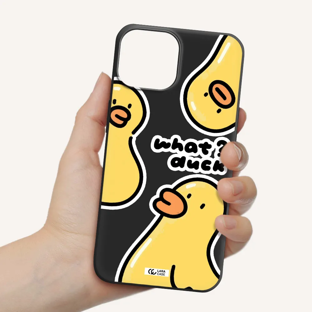 a group of yellow ducks Apple iPhone 13 Silicone black Case