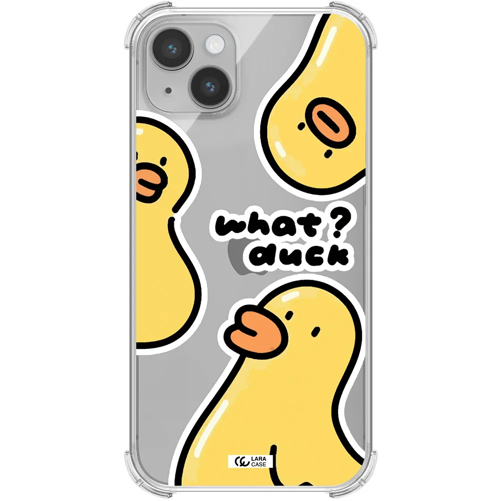 a group of yellow ducks Apple iPhone 14 Clear PC Case
