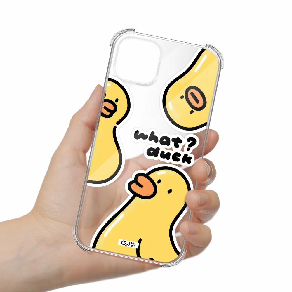 a group of yellow ducks Apple iPhone 14 Clear PC Case
