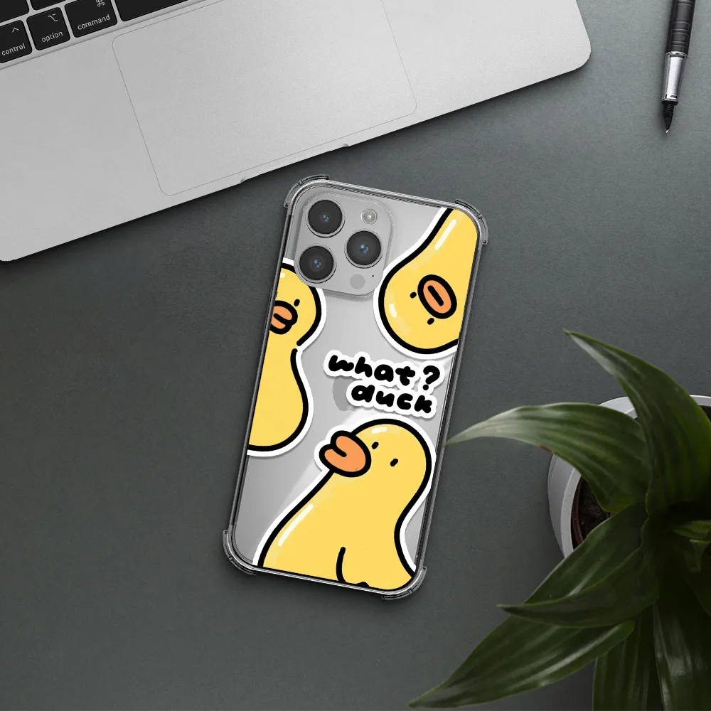 a group of yellow ducks Apple iPhone 14 pro max Clear PC Case