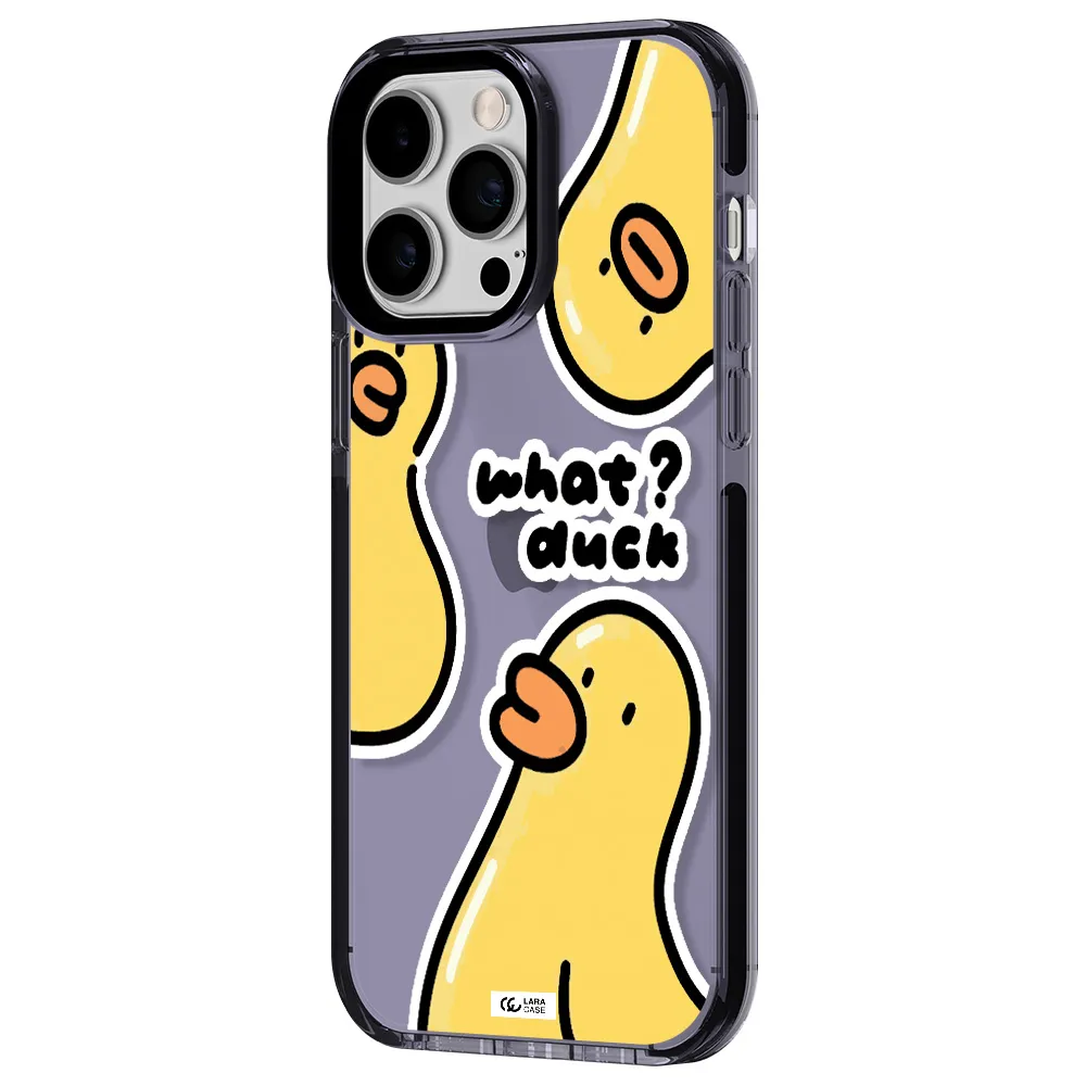 a group of yellow ducks Apple iPhone 14 pro max impact Lilac Case