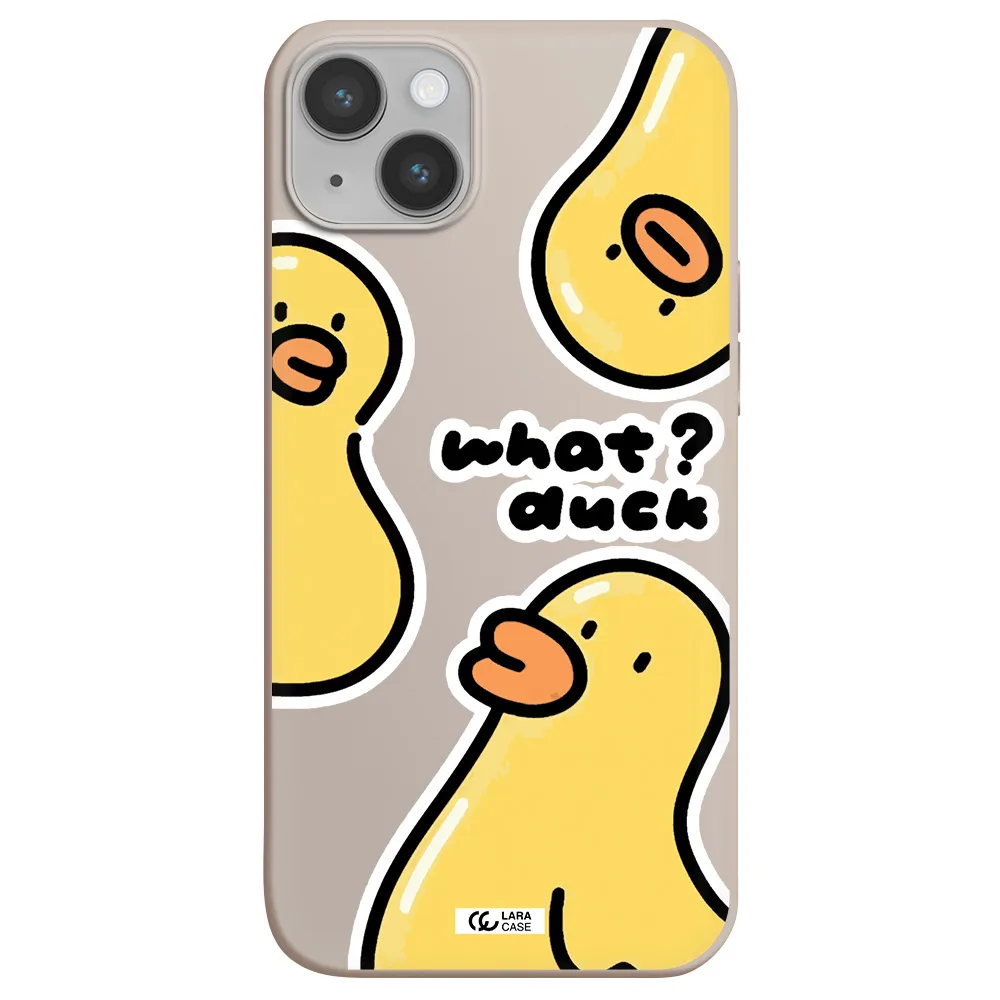 a group of yellow ducks Apple iPhone 14 Silicone Stone Case