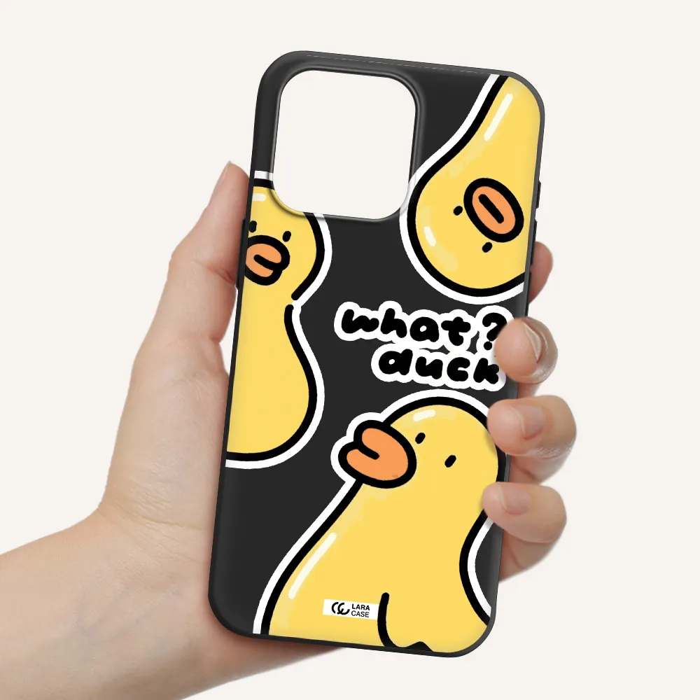 a group of yellow ducks Apple Iphone 15 Pro max Silicone black Case