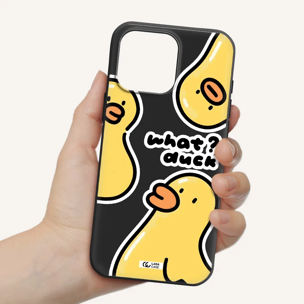 A Group Of Yellow Ducks Apple Iphone 16 Pro Max Silicone Black Case
