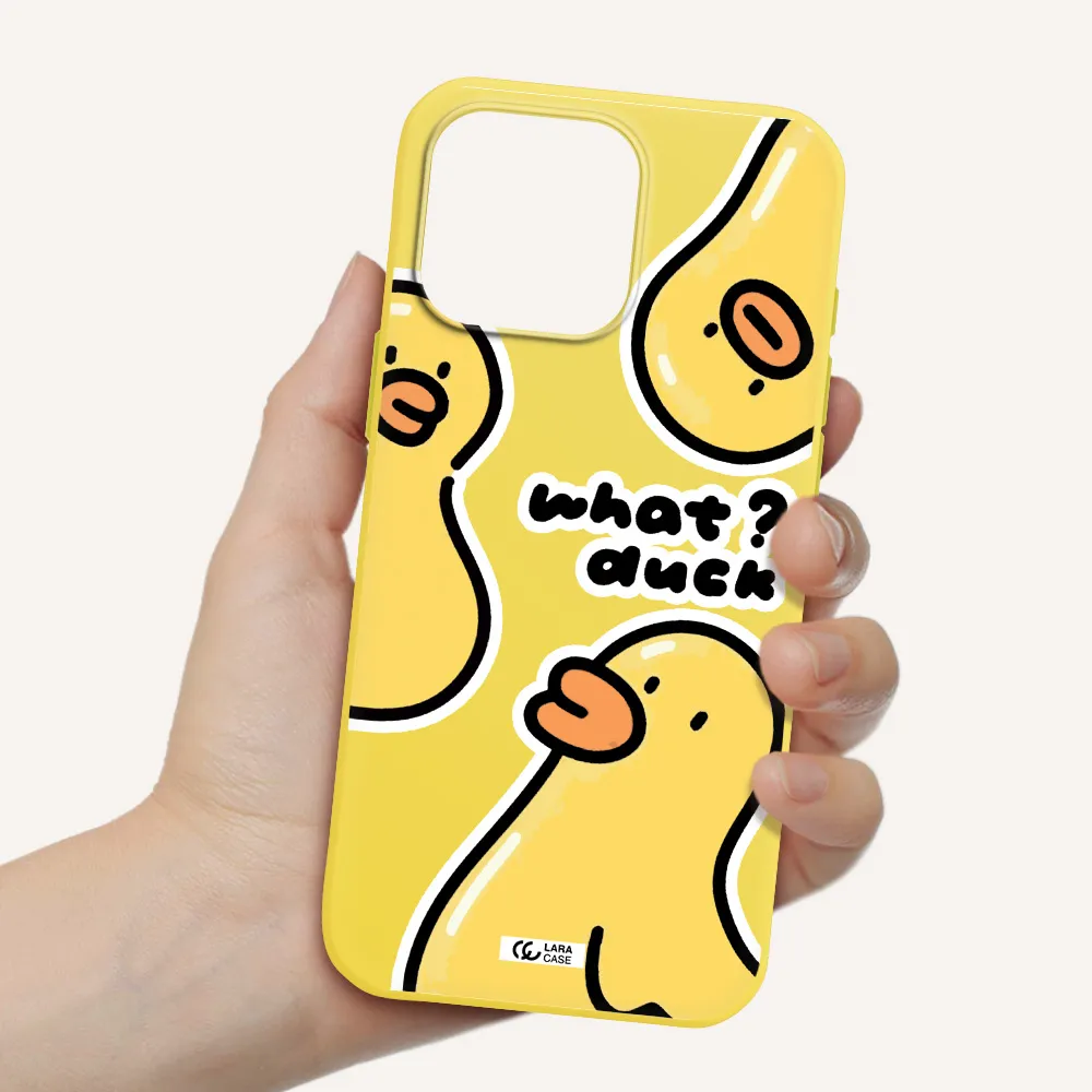 A Group Of Yellow Ducks Apple Iphone 16 Pro Max Silicone Canary Yellow Case
