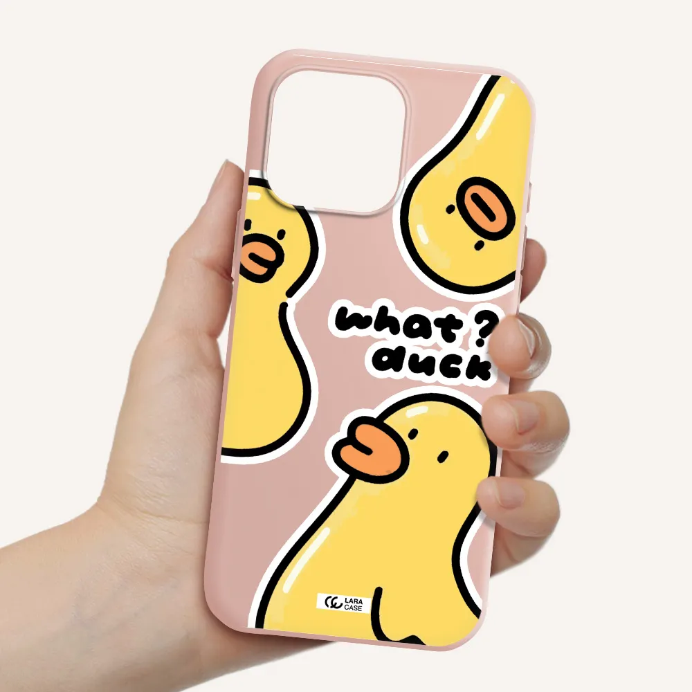 A Group Of Yellow Ducks Apple Iphone 16 Pro Max Silicone Pastel Pink Case