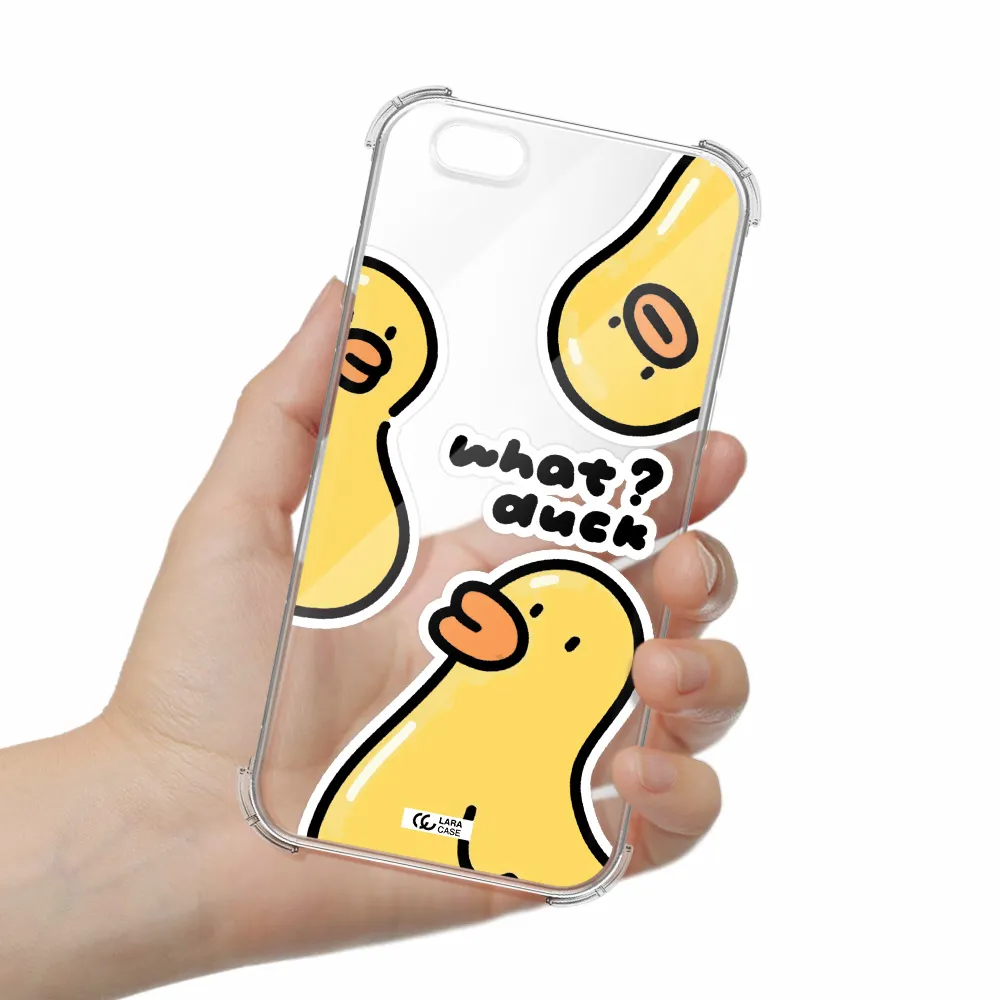 a group of yellow ducks Apple iPhone 6 Clear PC Case