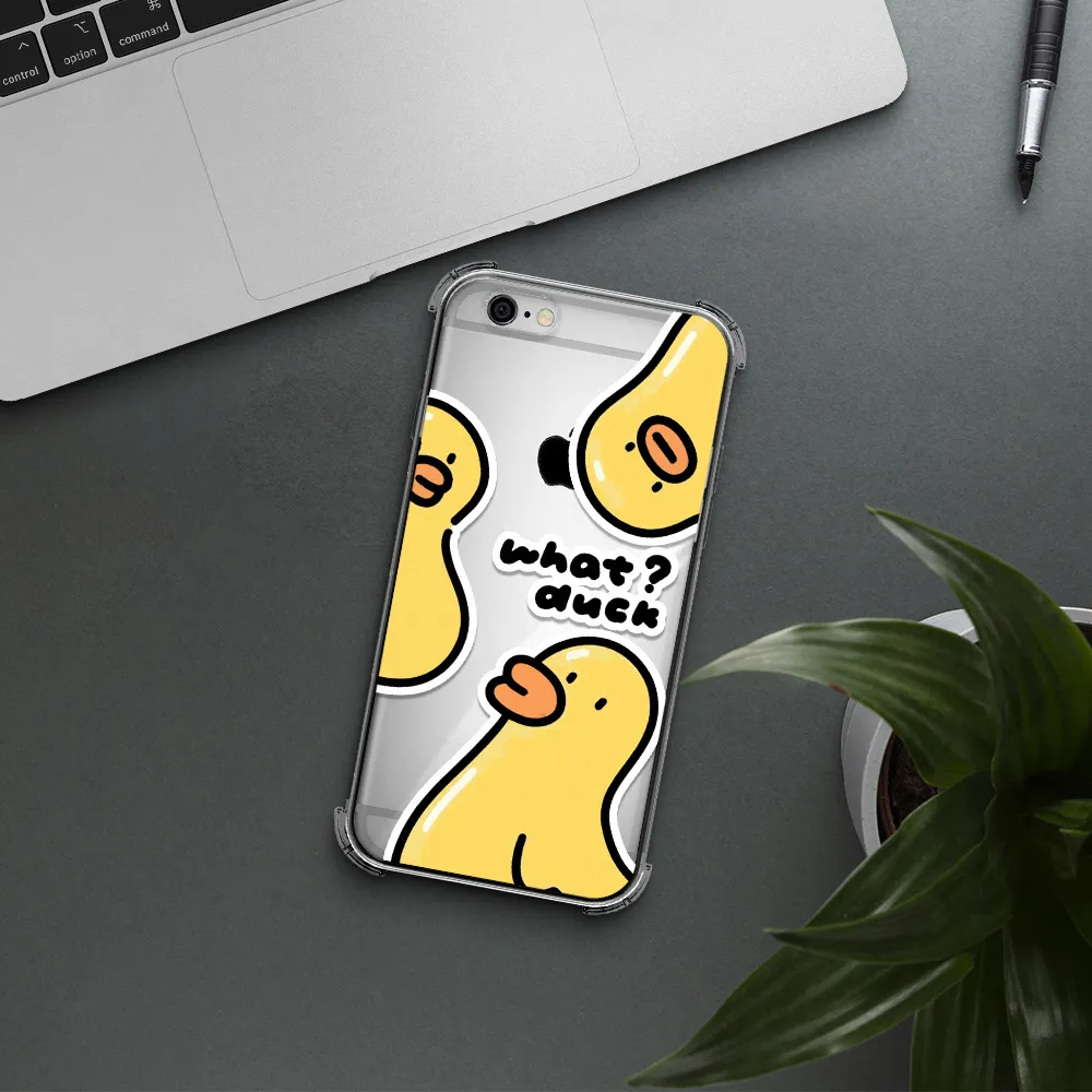 a group of yellow ducks Apple iPhone 6 Clear PC Case