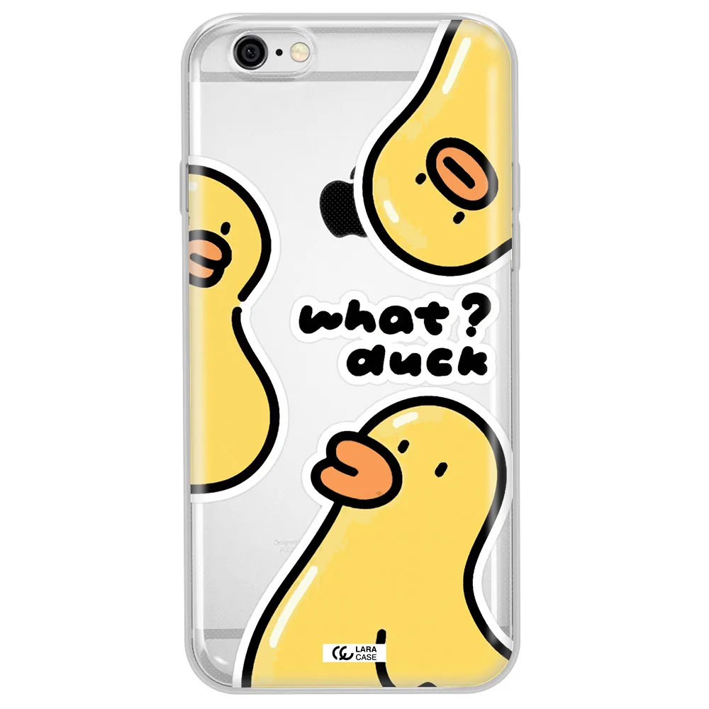 a group of yellow ducks Apple iPhone 6 Clear TPU Case