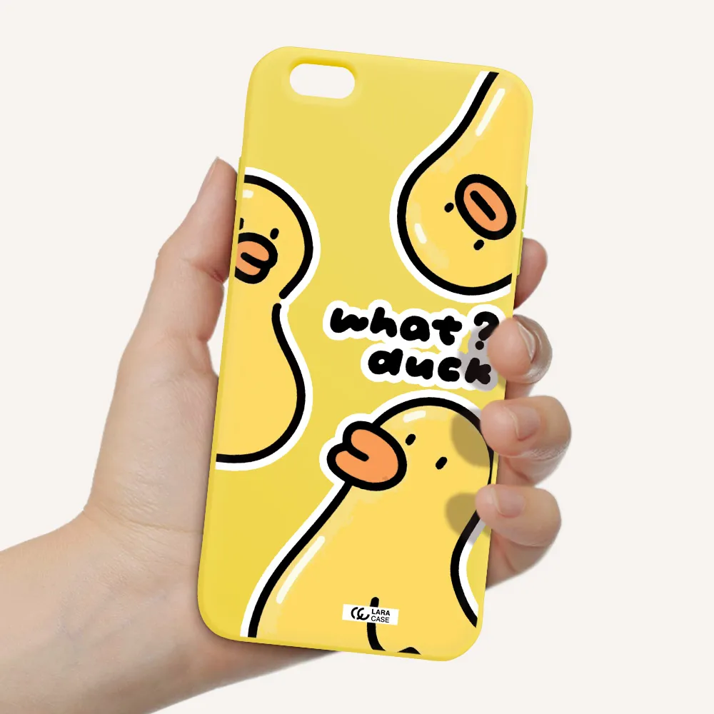 a group of yellow ducks Apple iPhone 6 s plus Silicone canary yellow Case