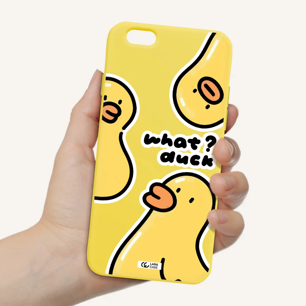 a group of yellow ducks Apple iPhone 6 Silicone canary yellow Case