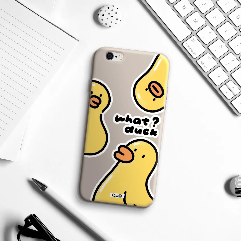 a group of yellow ducks Apple iPhone 6 Silicone Stone Case