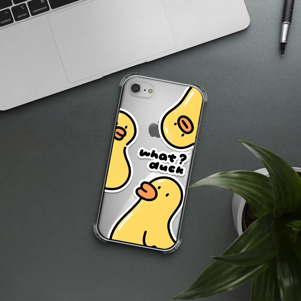 a group of yellow ducks Apple iPhone 7 Clear PC Case