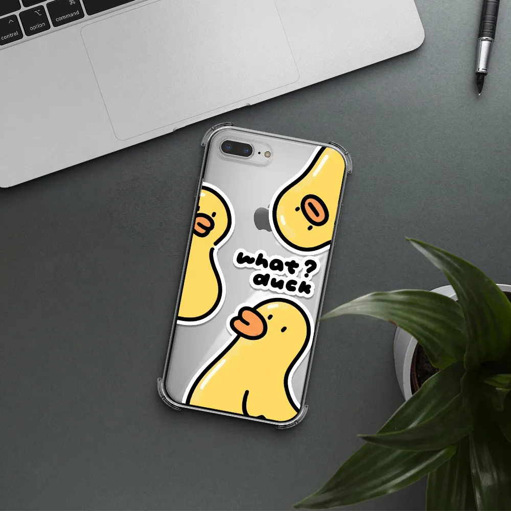a group of yellow ducks Apple iPhone 7 plus Clear PC Case