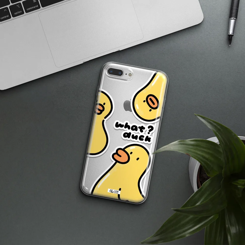 a group of yellow ducks Apple iPhone 7 plus Clear TPU Case