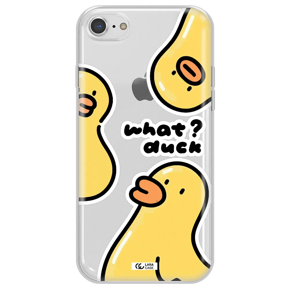 a group of yellow ducks Apple iPhone 8 Clear TPU Case