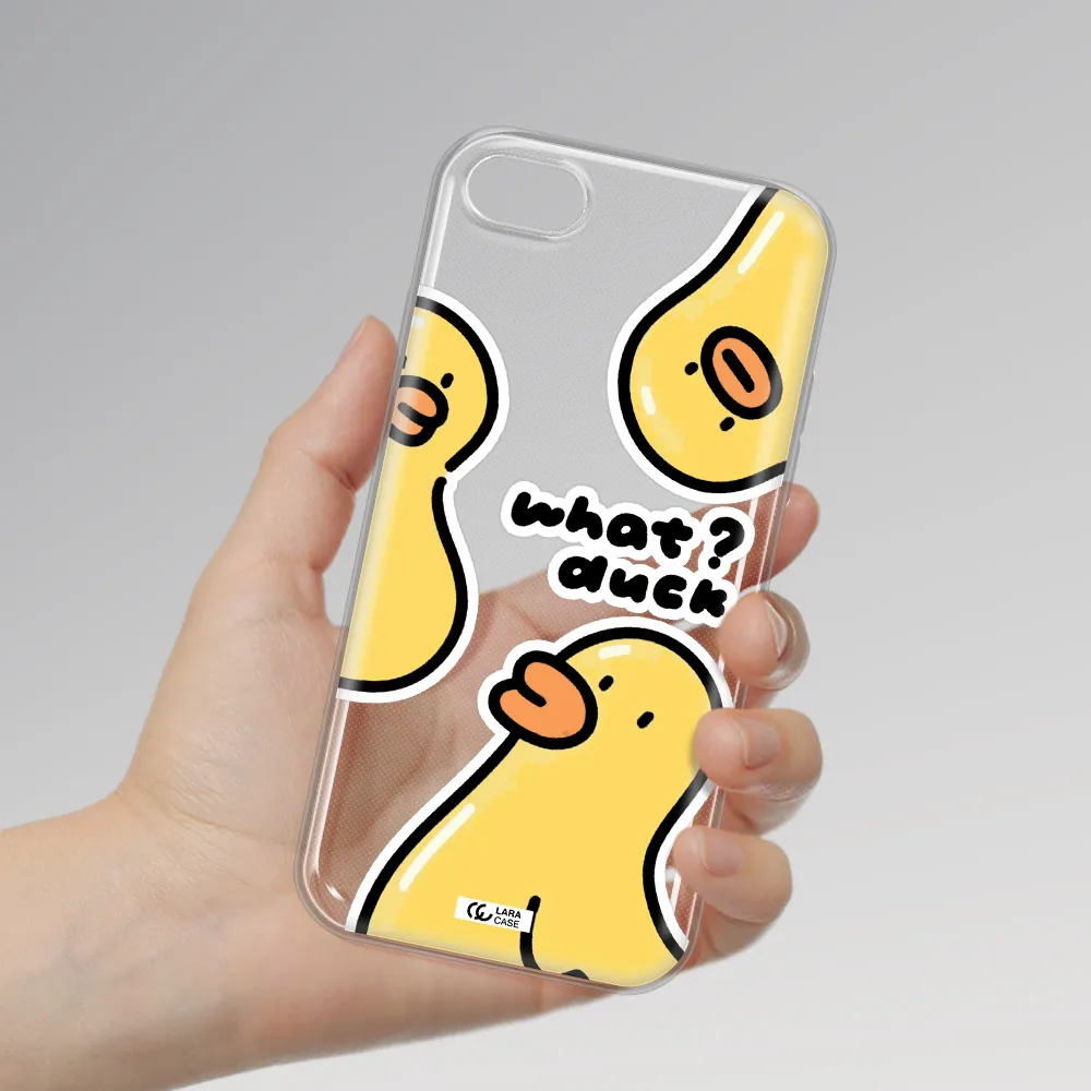 a group of yellow ducks Apple iPhone 8 Clear TPU Case