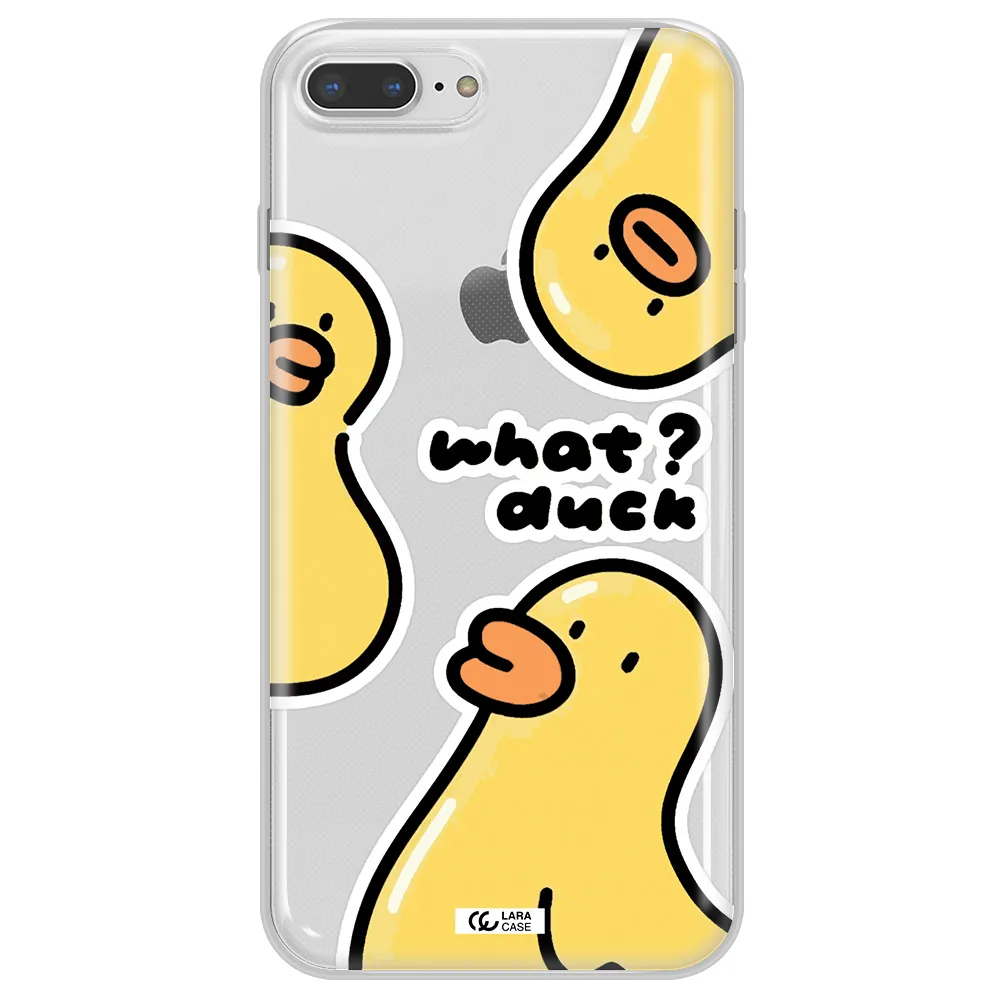 a group of yellow ducks Apple iPhone 8 plus Clear TPU Case