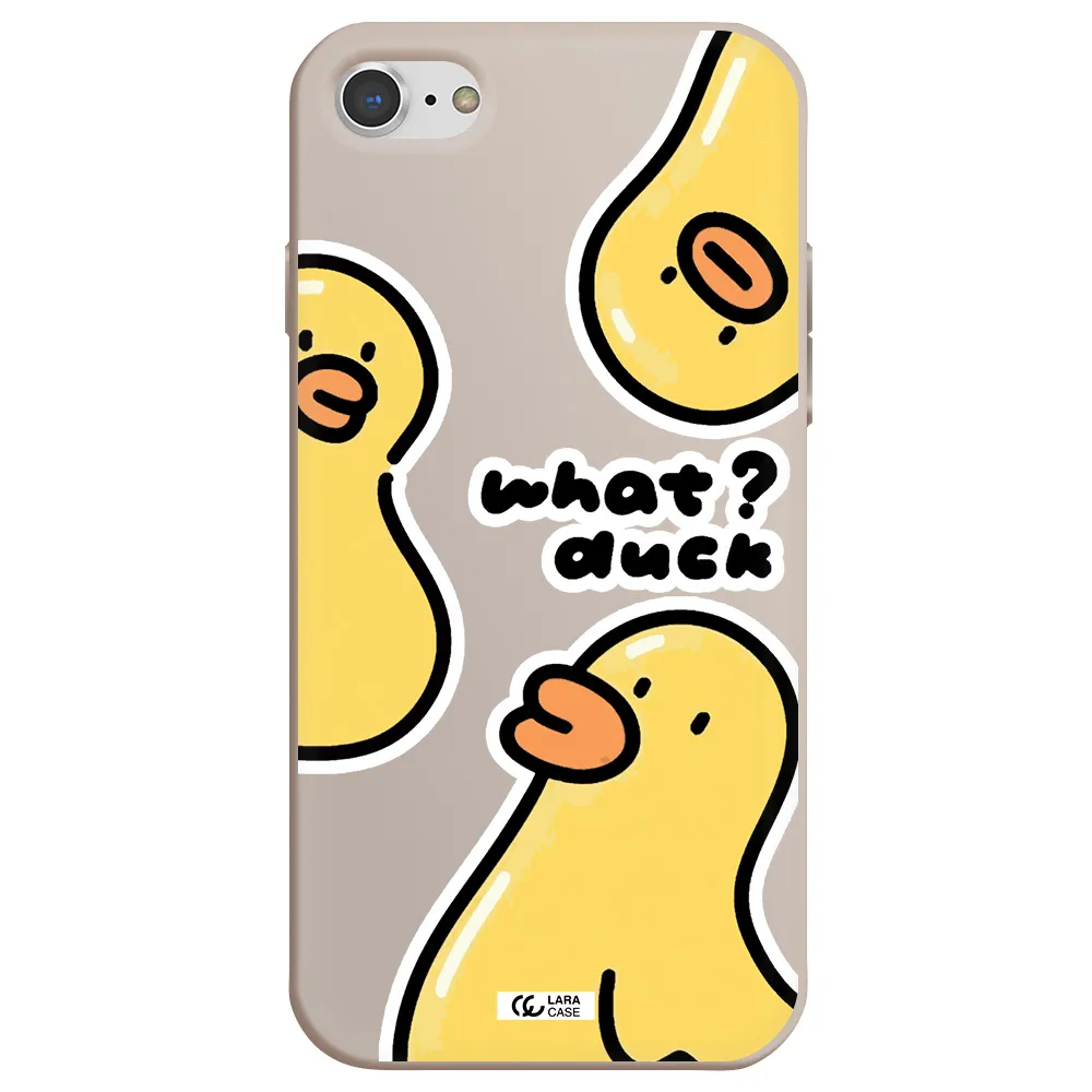 a group of yellow ducks Apple iPhone 8 Silicone Stone Case
