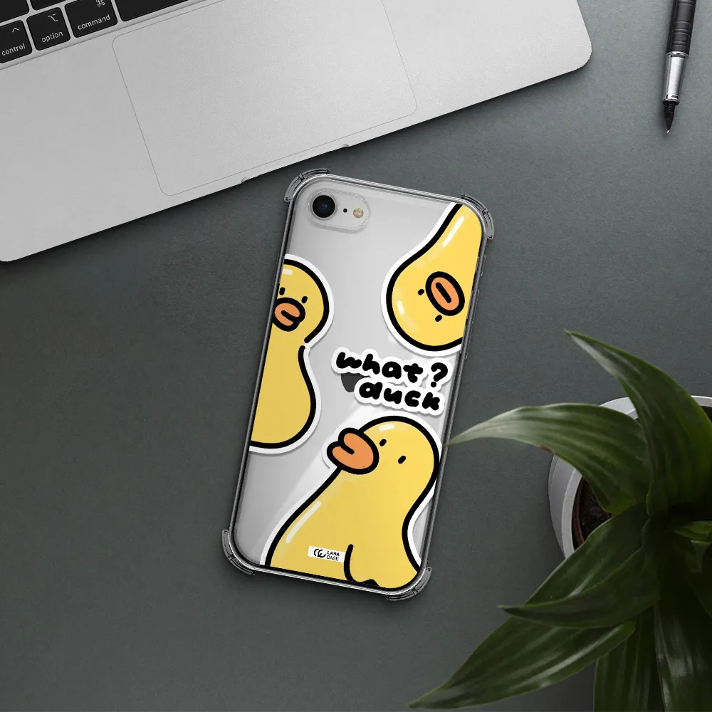 a group of yellow ducks Apple iPhone se 2020 Clear PC Case