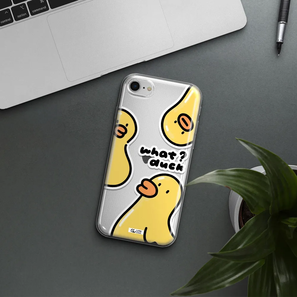 A Group Of Yellow Ducks Apple Iphone Se 2020 Clear Tpu Case