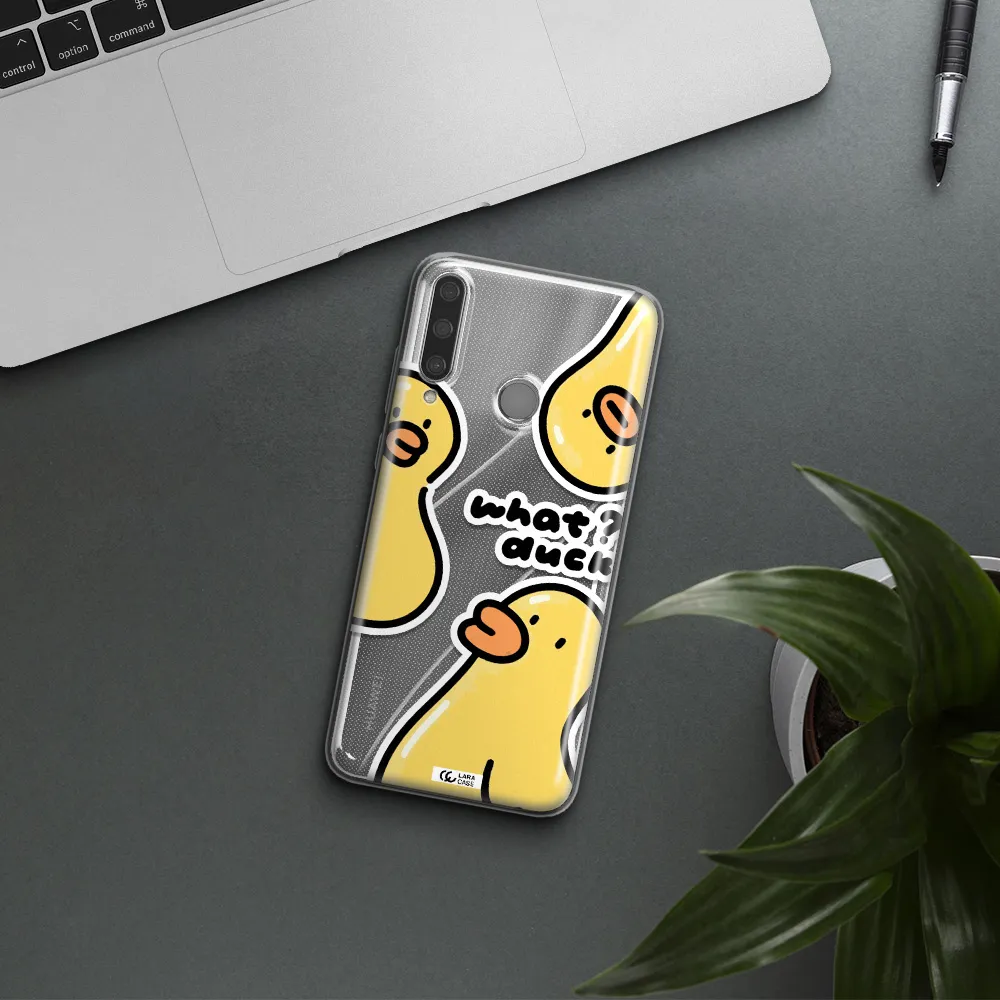 a group of yellow ducks Huawei Y6P Clear TPU Case