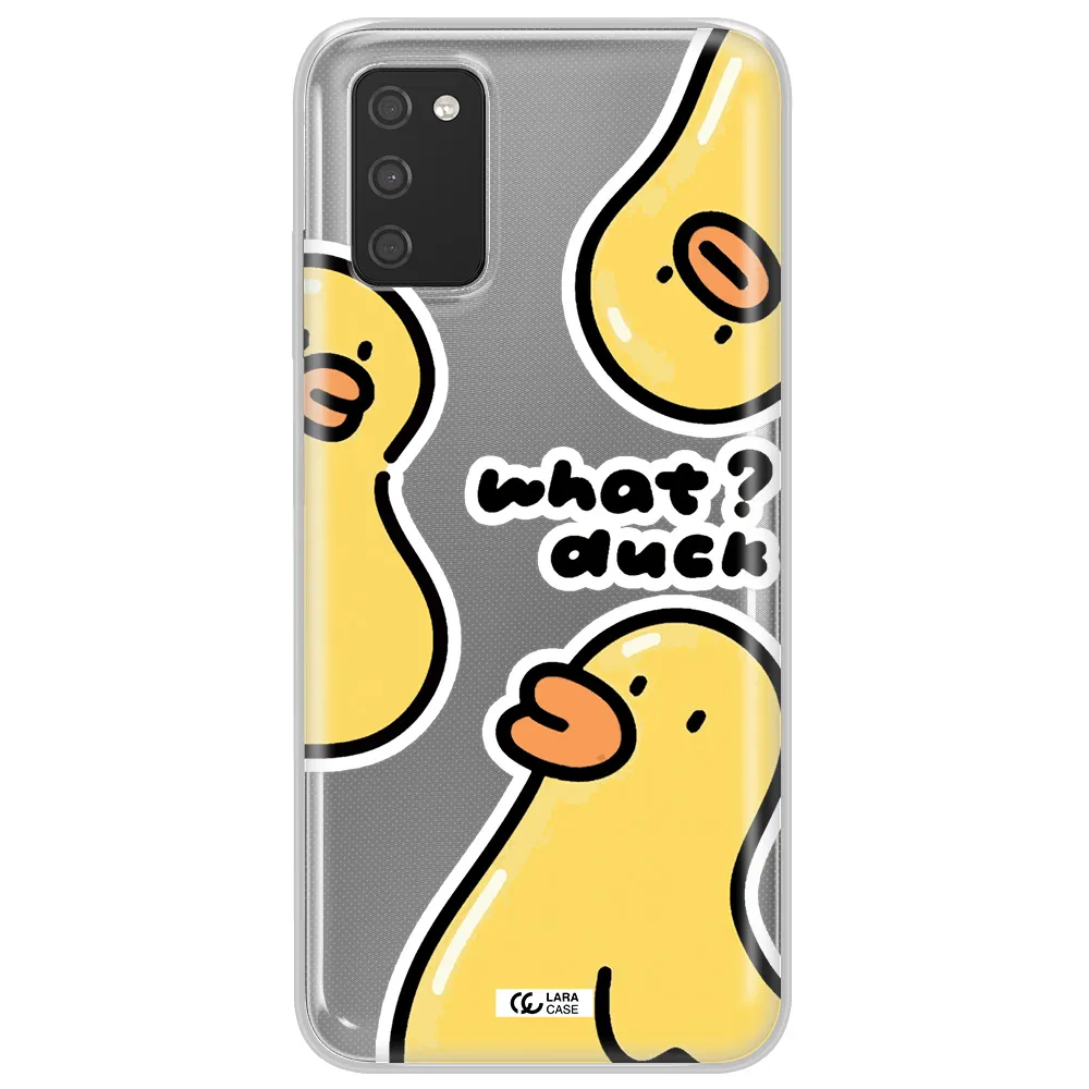 a group of yellow ducks Samsung A03S Clear TPU Case