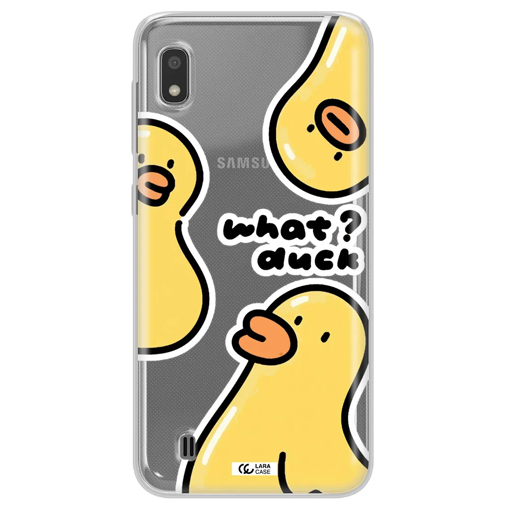 a group of yellow ducks Samsung A10 Clear TPU Case