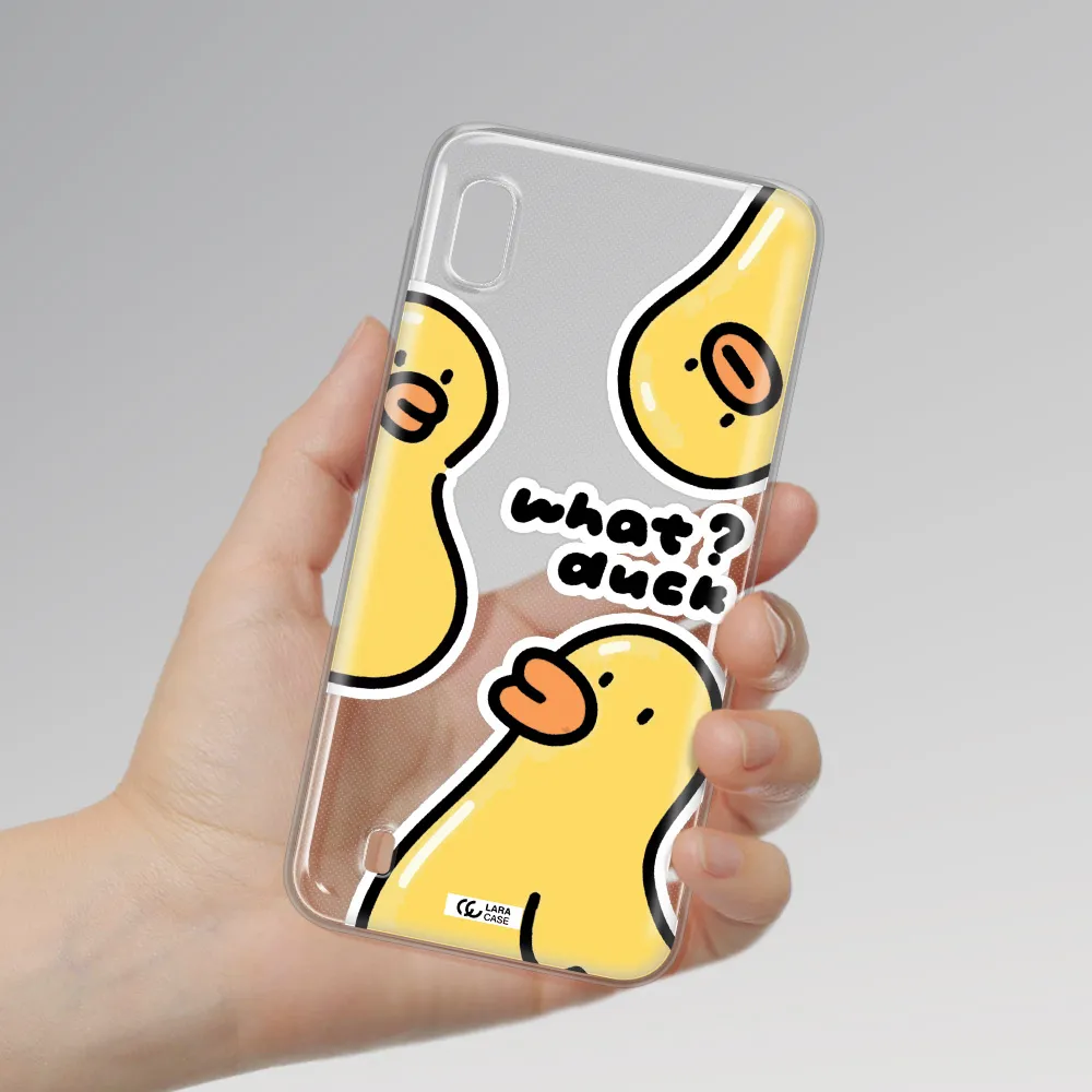 a group of yellow ducks Samsung A10 Clear TPU Case
