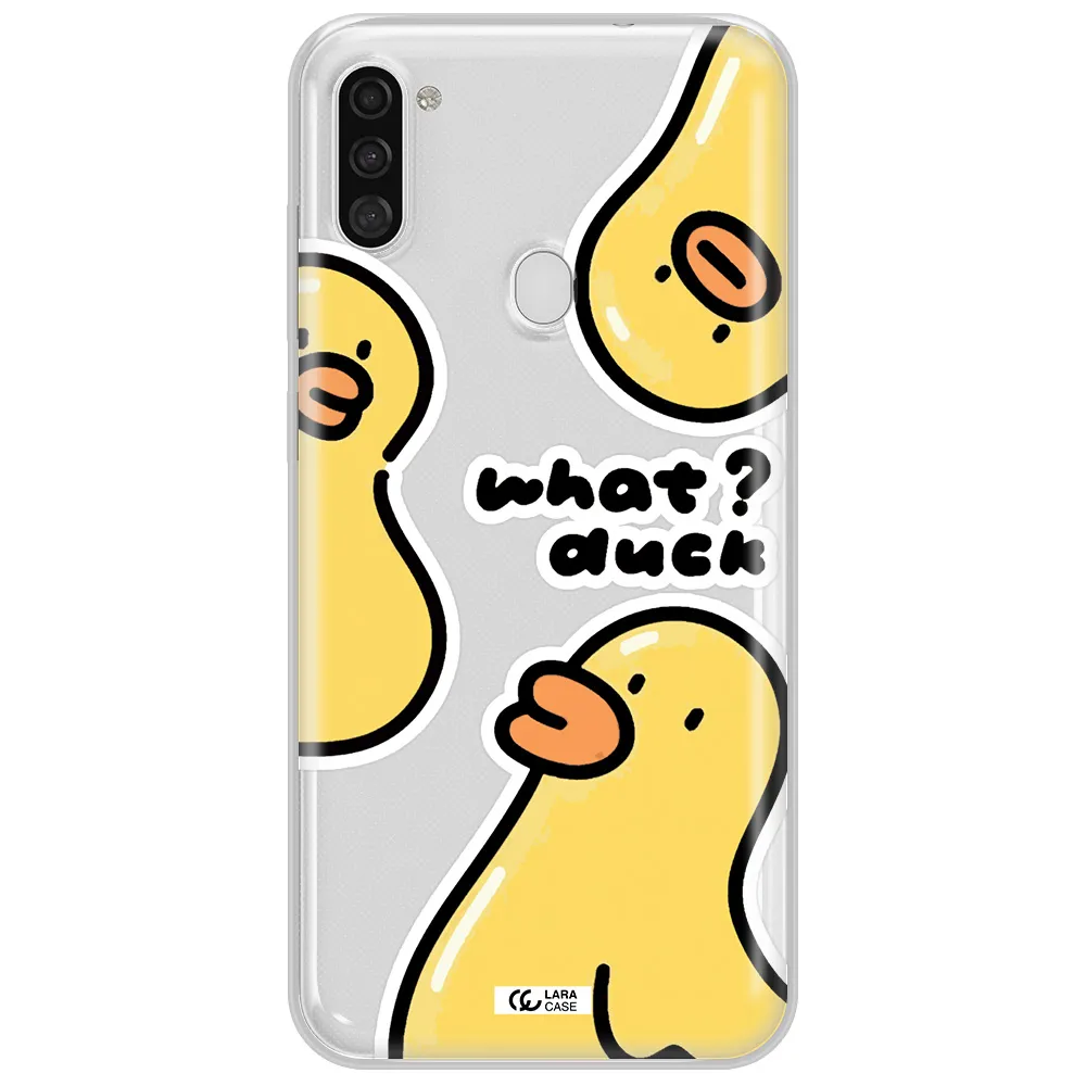 a group of yellow ducks Samsung A11 Clear TPU Case