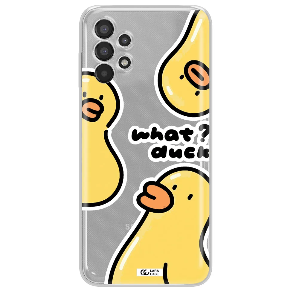 a group of yellow ducks Samsung A13 Clear TPU Case