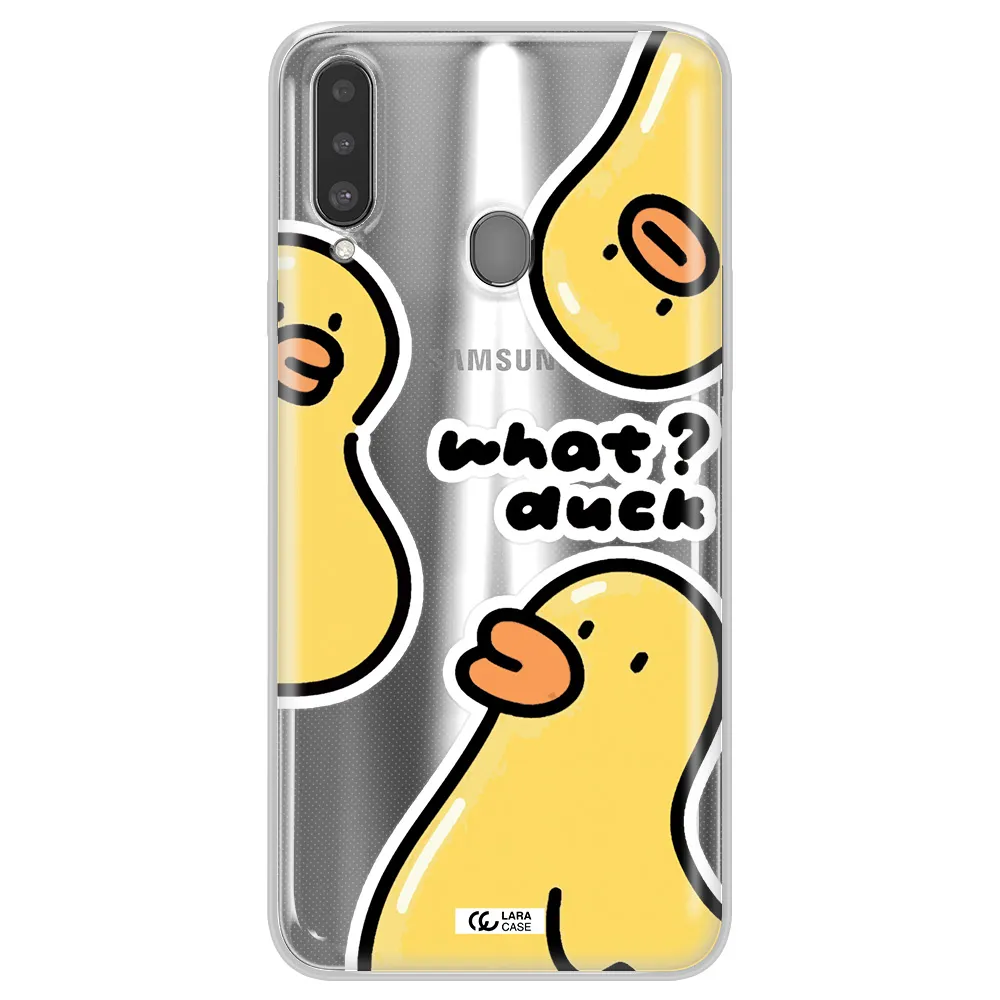 a group of yellow ducks Samsung A20S Clear TPU Case