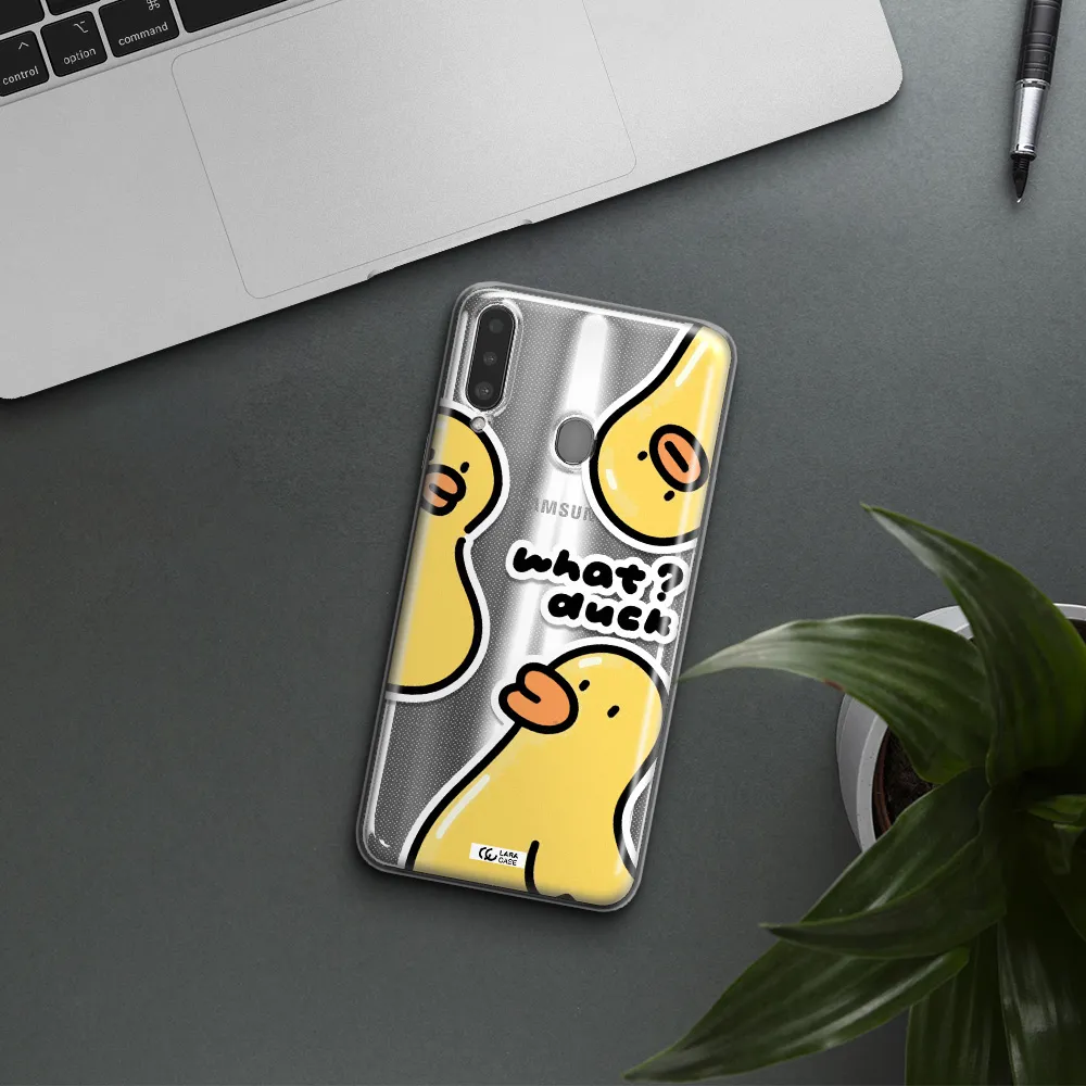 a group of yellow ducks Samsung A20S Clear TPU Case
