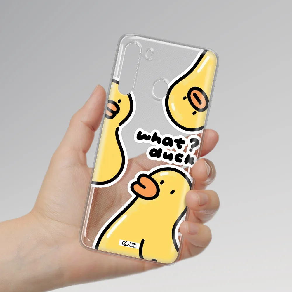 a group of yellow ducks Samsung A21 Clear TPU Case