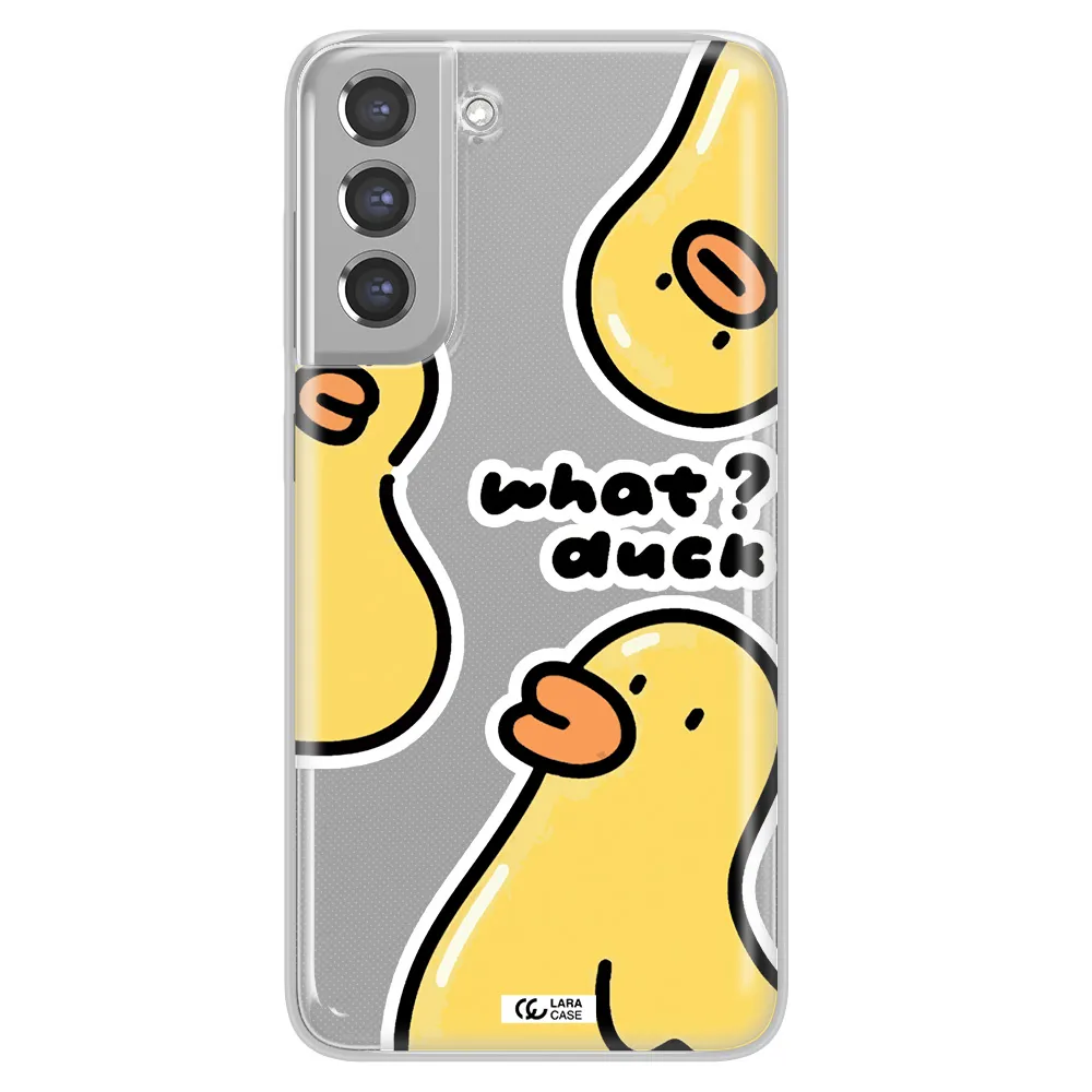 a group of yellow ducks Samsung A21 Fe Clear TPU Case