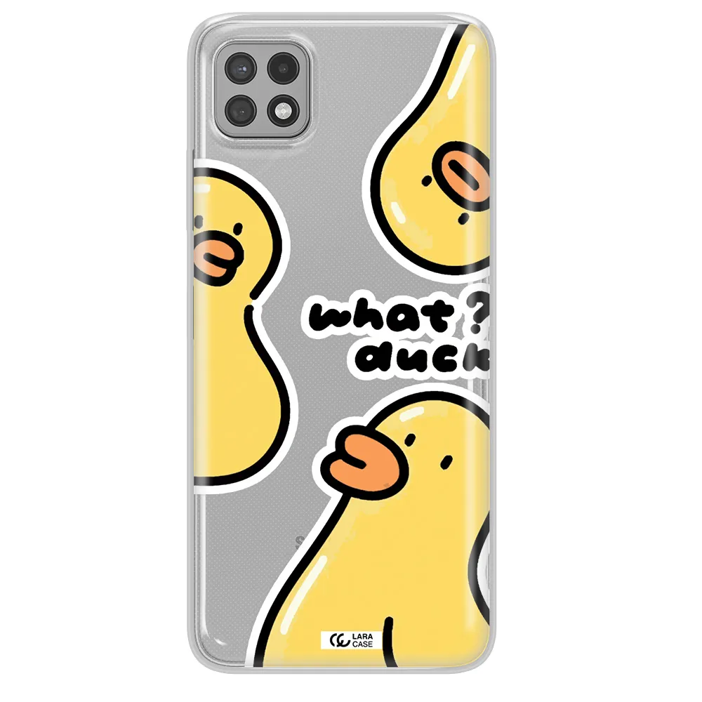 a group of yellow ducks Samsung A22 5g Clear TPU Case