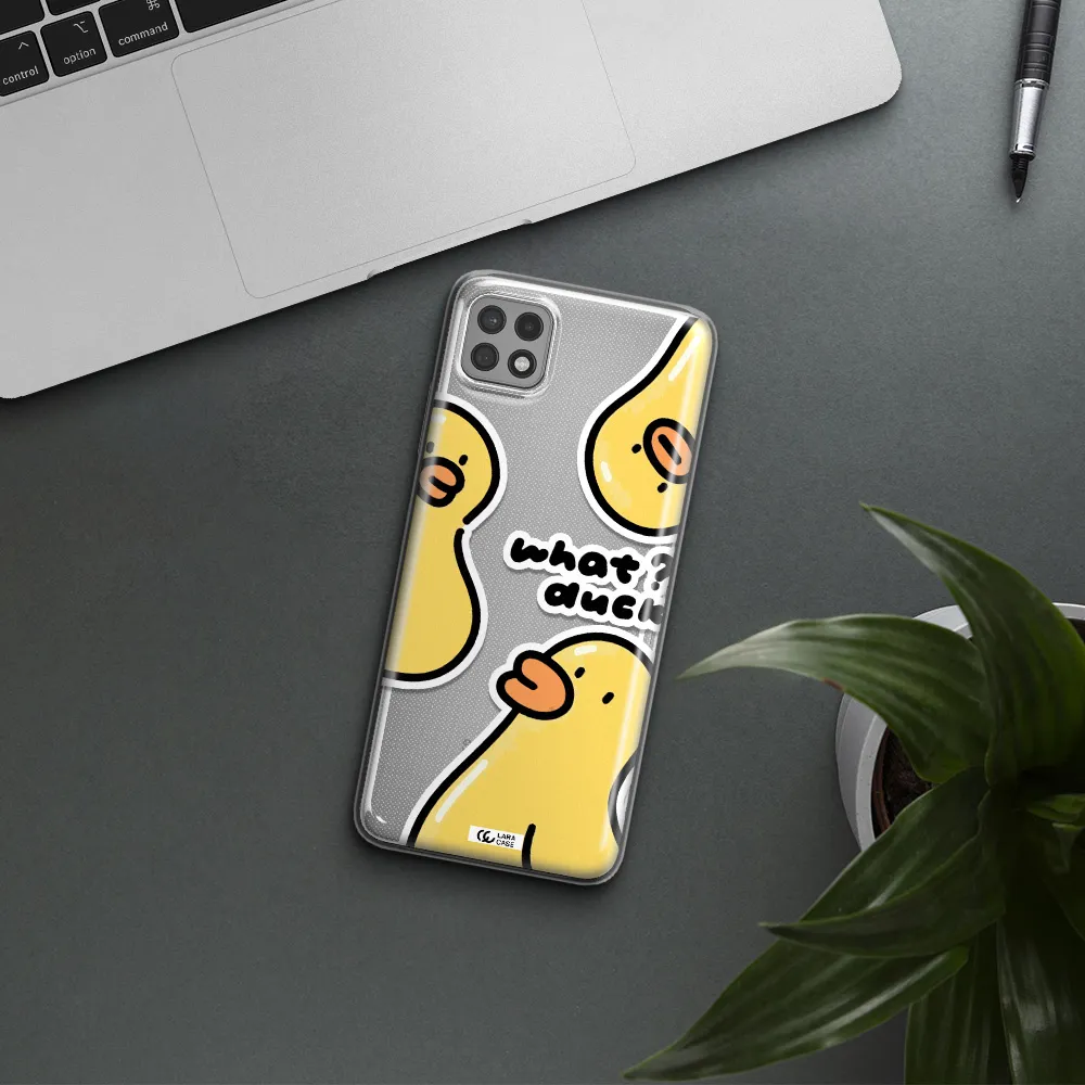 a group of yellow ducks Samsung A22 5g Clear TPU Case