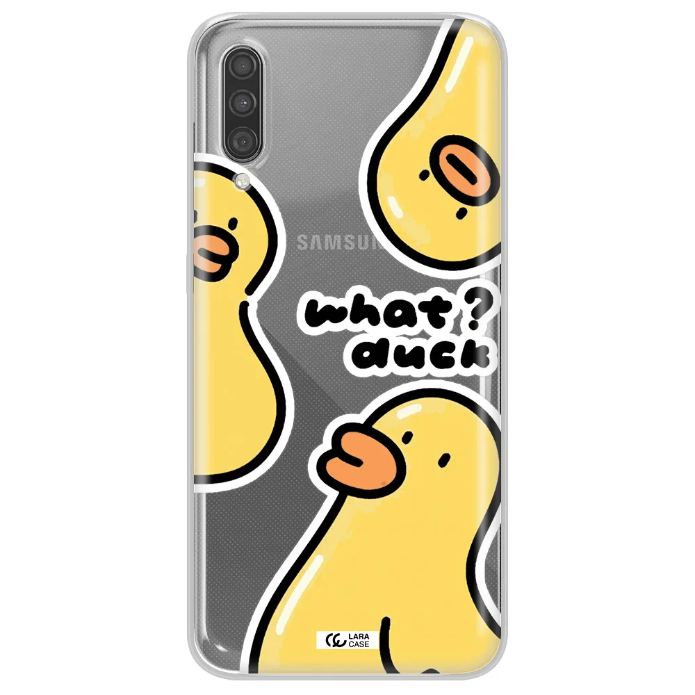 a group of yellow ducks Samsung A30S Clear TPU Case